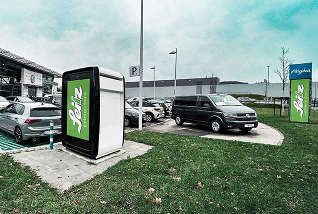 New DOOH network of EV charging stations